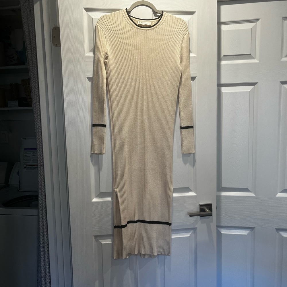 NWOT Everlane wide rib midi sweater dress.